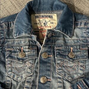 True Religion Blue Denim Kids Jacket 3t
